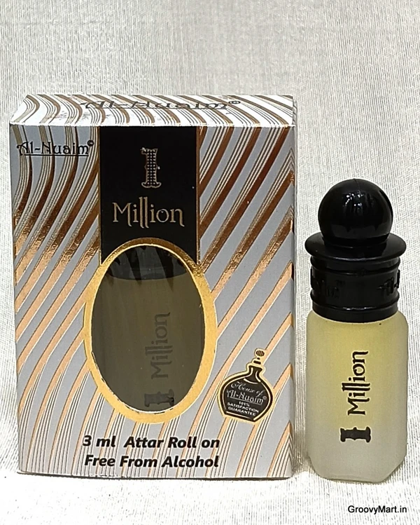 Al Nuaim 1 million perfume roll-on attar free from alcohol - 3ML