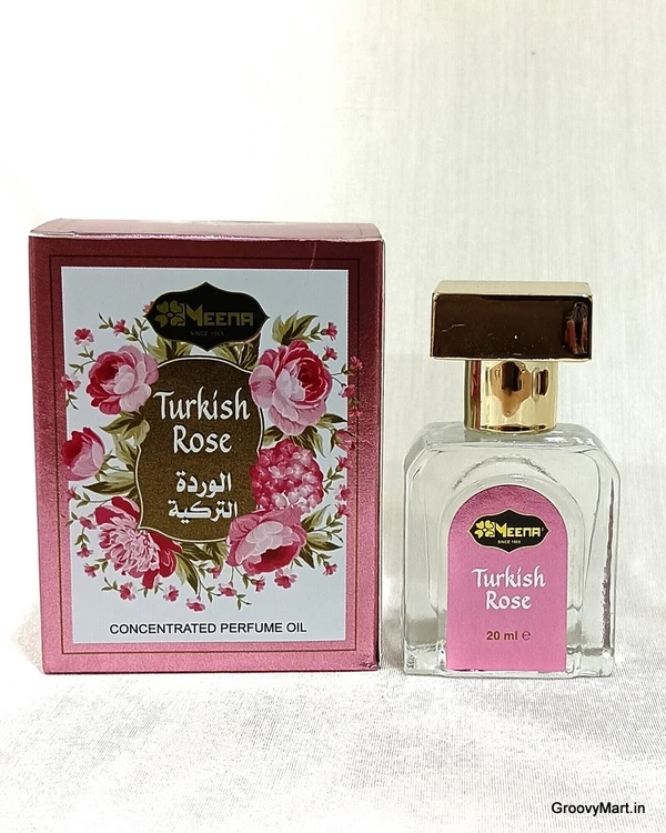 Meena Turkish Rose Perfume Roll-On Attar (Itr) Free from ALCOHOL - 20ML