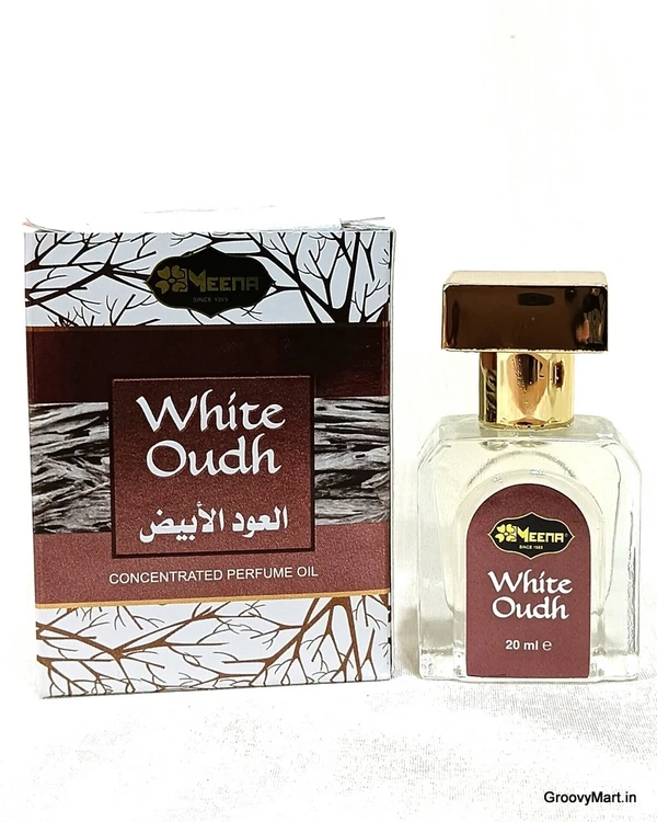 Meena White Oudh Perfume Roll-On Attar (Itr) Free from ALCOHOL - 20ML