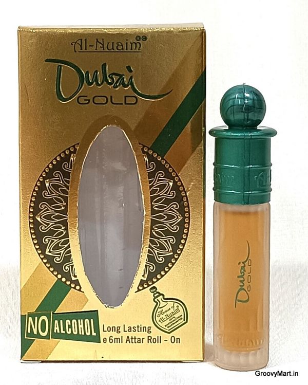 Al Nuaim dubai gold perfume roll-on attar free from alcohol - 6ML