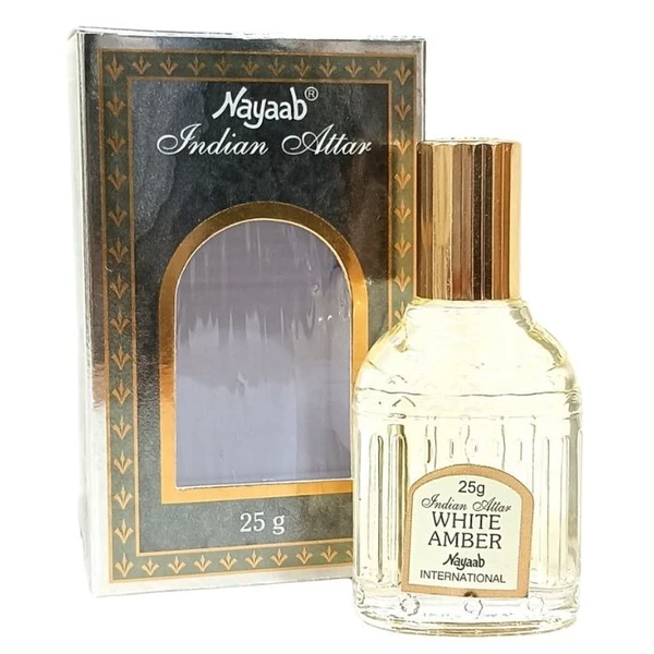 Nayaab White Amber Indian Perfume Attar Roll-On Free from ALCOHOL - 25ML