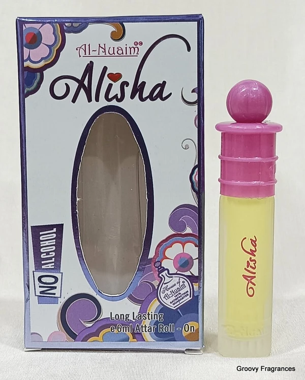 Al Nuaim Alisha Perfume Roll-On Attar Free from ALCOHOL - 6ML