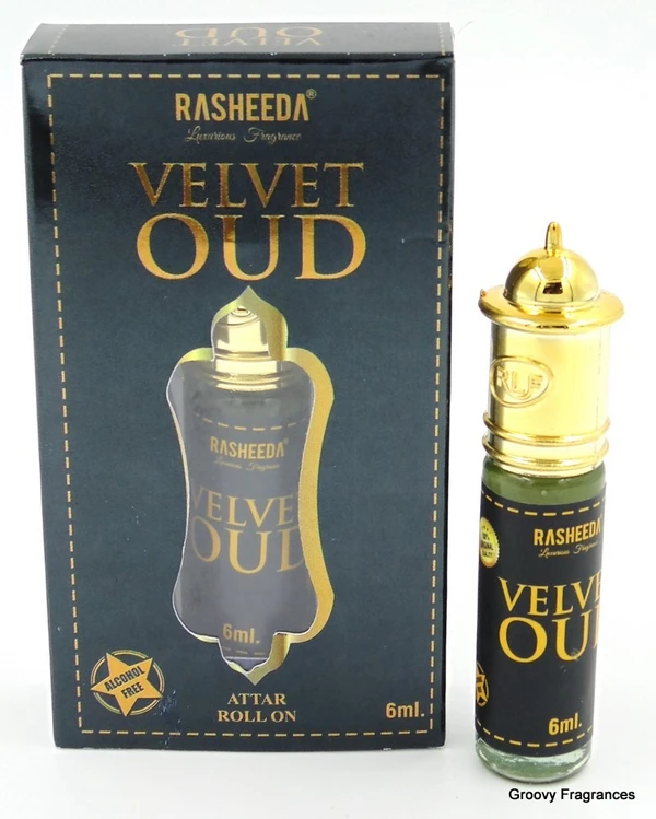 Rasheeda Velvet Oud Perfume Roll-On Attar Free from ALCOHOL - 6ML