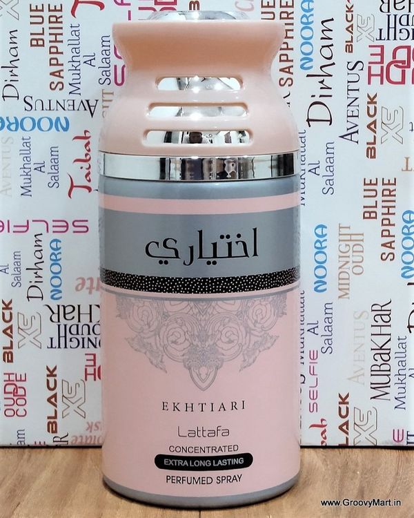 Lattafa Ekhtiari Extra Long Lasting Perfume Spray | Alcohol Free - 250ML