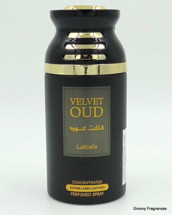 Lattafa Velvet OUD Long Lasting Perfumed Spray | Alcohol Free - 250ML