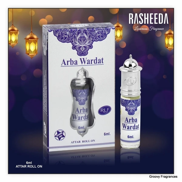 Rasheeda Arba Wardat Perfume Roll-On Attar Free from ALCOHOL - 6ML