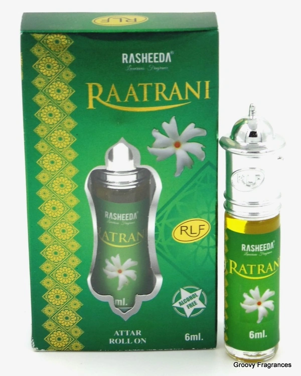 Rasheeda RaatRani Perfume Roll-On Attar Free from ALCOHOL - 6ML