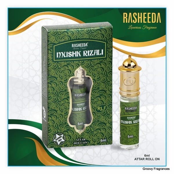 Rasheeda MUSHK RIZALI Perfume Roll-On Attar Free from ALCOHOL - 6ML