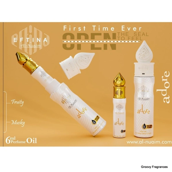 Al Nuaim Adore Eftina Series Perfume Roll-on Attar Free From Alcohol - 6ML