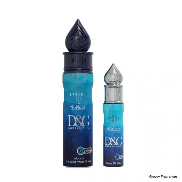 Al Nuaim Dark & Glorious Eftina Series Perfume Roll-on Attar Free From Alcohol - 6ML