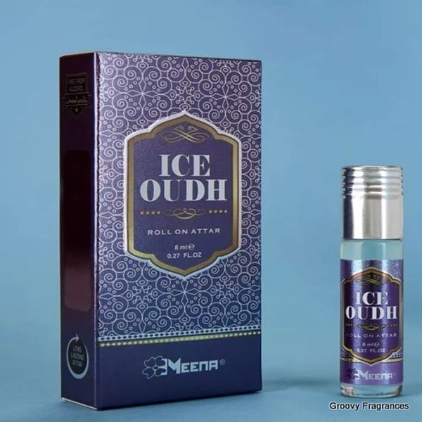 Meena ICE OUDH Attar Roll-On Free from ALCOHOL - 8ML