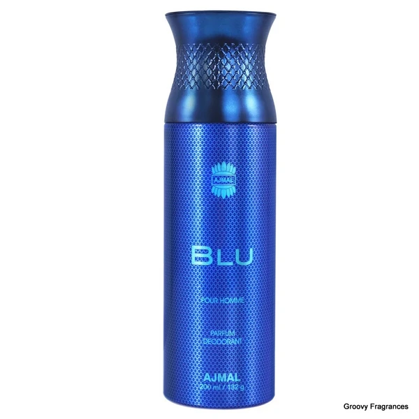 Ajmal Blu Pour Homme Parfum Deodorant | For Men | Alcohol Free - 200ML