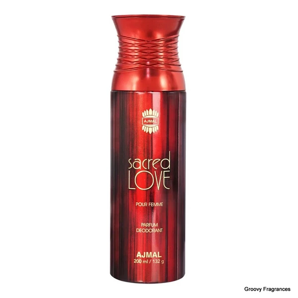 Ajmal Sacred Love Pour Femme Parfum Deodorant | For Women | Alcohol Free - 200ML