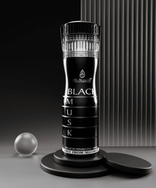 Al Nuaim Black Musk Long Lasting Perfume Spray | Alcohol Free