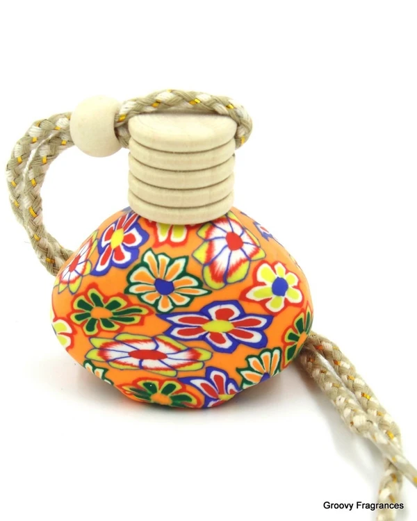 Groovy Fragrances Car Air Freshener Perfume Fancy Designer bottle | Natural Perfume Oil - kharbooza