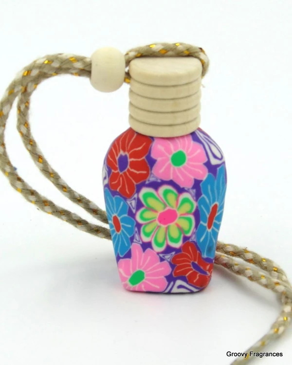 Groovy Fragrances Car Air Freshener Perfume Fancy Designer bottle | Natural Perfume Oil - kharbooza