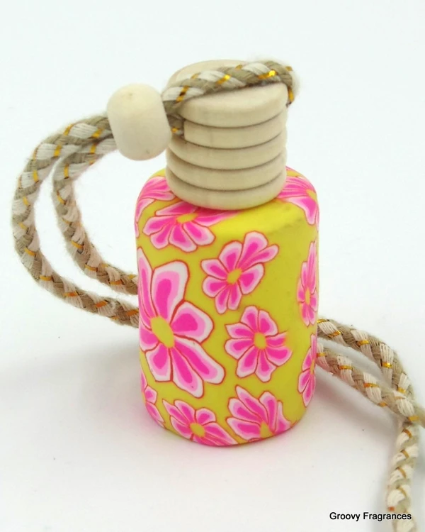 Groovy Fragrances Car Air Freshener Perfume Fancy Designer bottle | Natural Perfume Oil - kharbooza