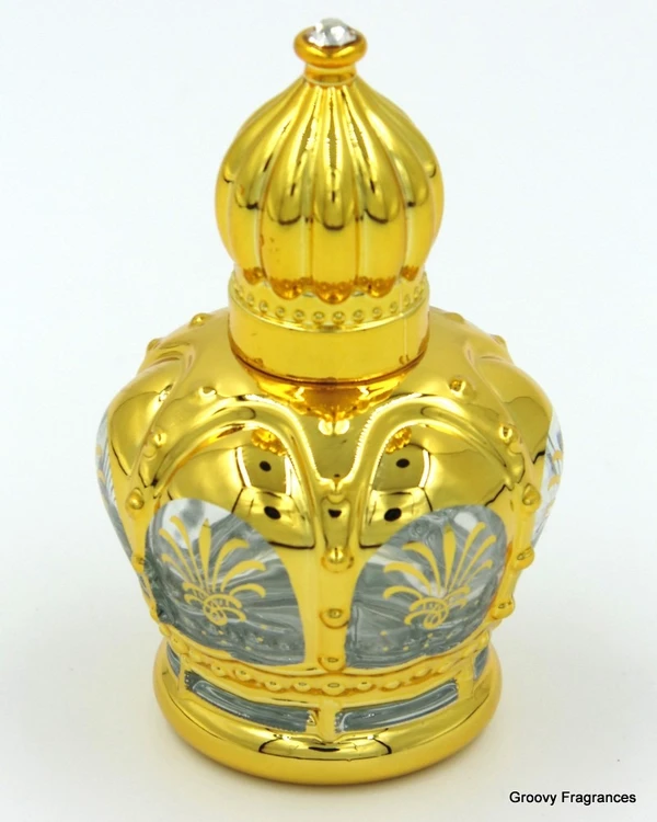 Groovy Fragrances Exclusive Golden Fancy Designer Bottle Empty Attar Bottle D19 - Type 4