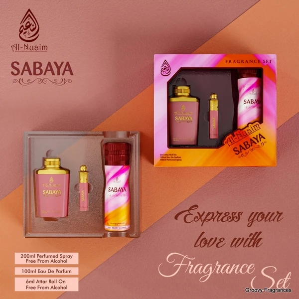 Al Nuaim Sabaya Fragrance Set 3 In 1 - 200ML+100ML+6ML