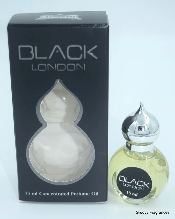 Al-Nafe Black London Premium Perfume Roll-On Attar (Itr) - 15ML