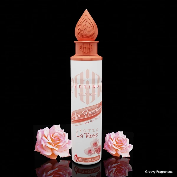 Al Nuaim Eftina Exotic La Rose Home, Bedroom, Office, Car Air Freshener, Free From Alcohol - 250ML