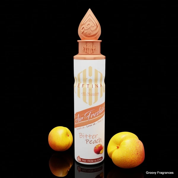 Al Nuaim Eftina Bitter Peach Home, Bedroom, Office, Car Air Freshener, Free From Alcohol - 250ML