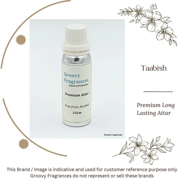 Groovy Fragrances Taabish Long Lasting Perfume Roll-On Attar | For Men | Alcohol Free - 25Gm