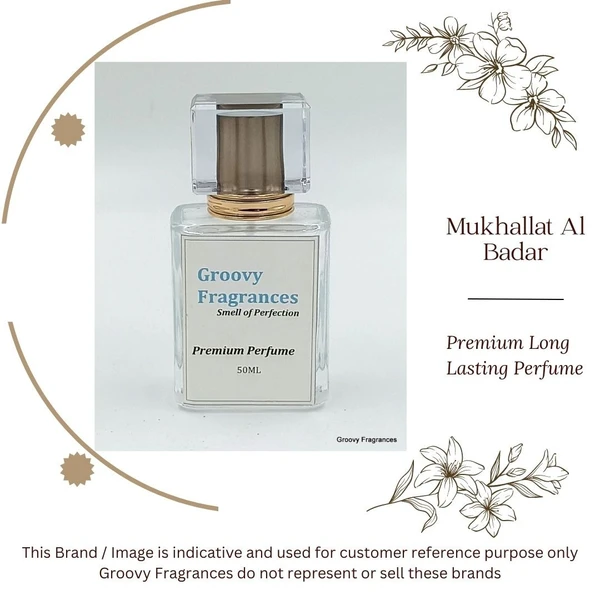 Groovy Fragrances Mukhallat Al Badar Long Lasting Perfume 50ML | For Men - 50ML