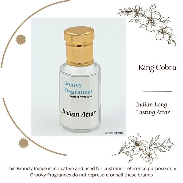 Groovy Fragrances King Cobra Long Lasting Perfume Roll-On Attar | For Men | Alcohol Free - 12ML