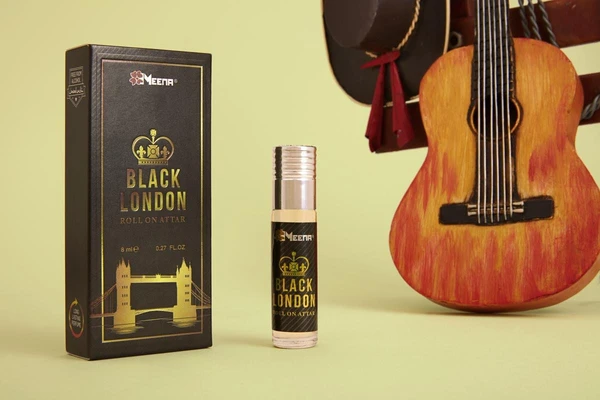 Meena black london attar roll-on free from alcohol - 8ML