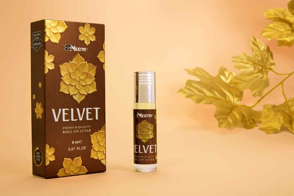 Meena velvet attar perfume roll-on free from alcohol - 8ML