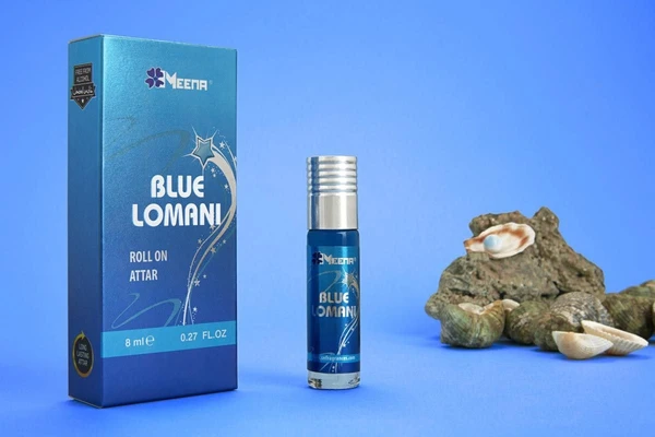 Meena Blue Lomani Attar Roll-On Free from ALCOHOL - 8ML