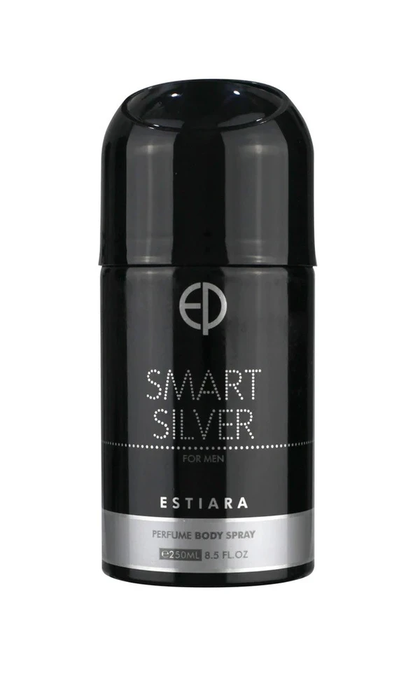 Estiara SMART Silver Perfume Body Spray - For Men - 250ML