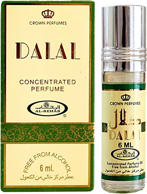 Al Rehab Dalal Crown Perfumes Roll-On Attar Free from ALCOHOL - 6ML