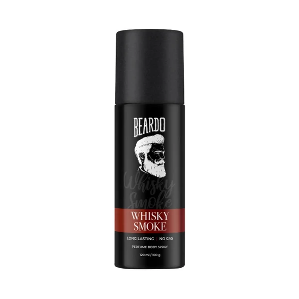 BEARDO WHISKY SMOKE Long Lasting |No Gas Perfume Body Spray For Men - 120ML