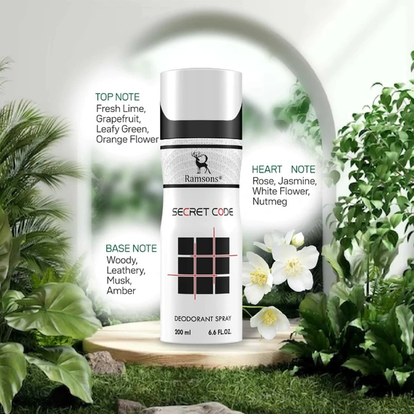 RAMSONS secret code deo deodorant spray - 200ML