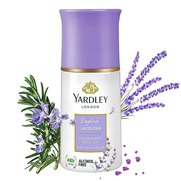 YARDLEY London English Lavender Deodorant Roll-on - For Women - 50ml