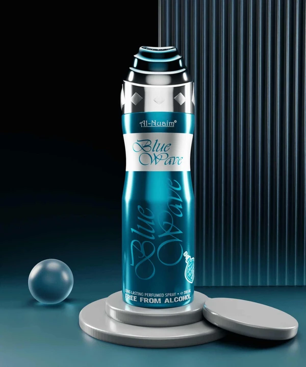 Al Nuaim Blue Wave Long Lasting Perfume Spray | Alcohol Free - 200ML