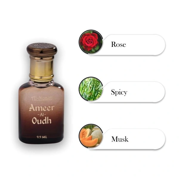 Al Nuaim ameer-al-oudh roll-on attar (itr) gift pack - 9.9ML