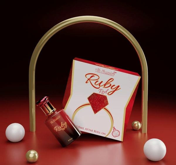 Al Nuaim ruby red roll-on attar (itr) gift pack - 9.9ML