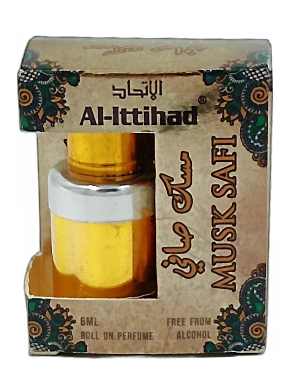 Al Ittihad Musk Safi Perfume Roll-On Attar Free from ALCOHOL - 6ML