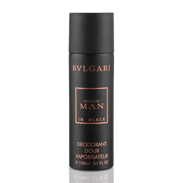 BVLGARI MAN IN Black DEODORANT Doux Vaporisateur Spray - For Men - 150ML