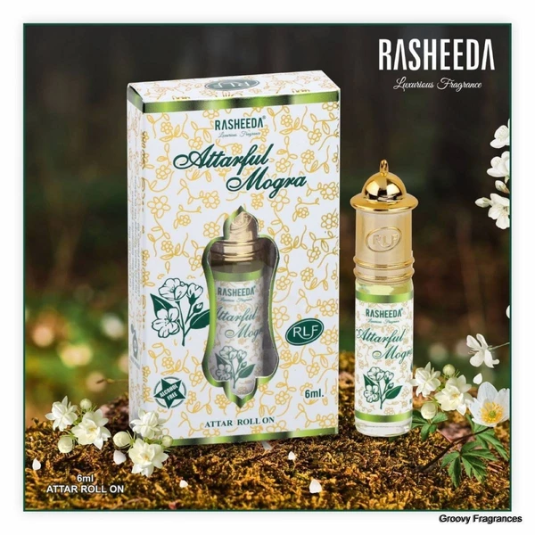 Rasheeda Attarful Mogra Perfume Roll-On Attar Free from ALCOHOL - 6ML