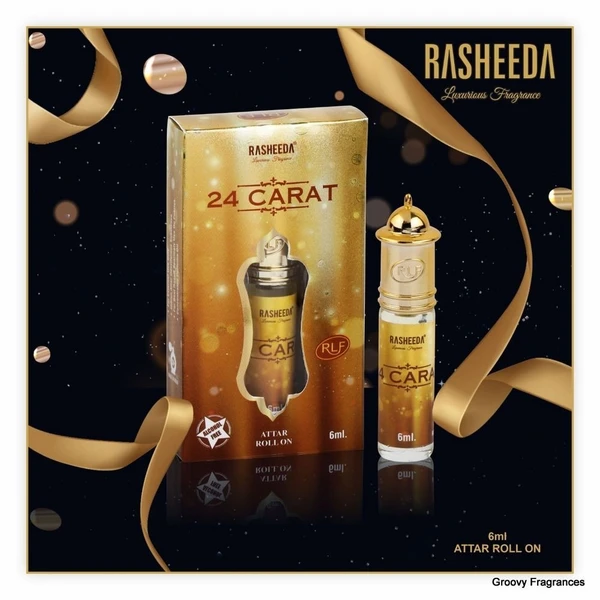 Rasheeda 24 CARAT Perfume Roll-On Attar Free from ALCOHOL - 6ML