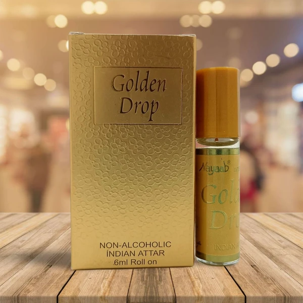 Nayaab Golden Drop Perfume Attar Roll-On Free from ALCOHOL - 6ML