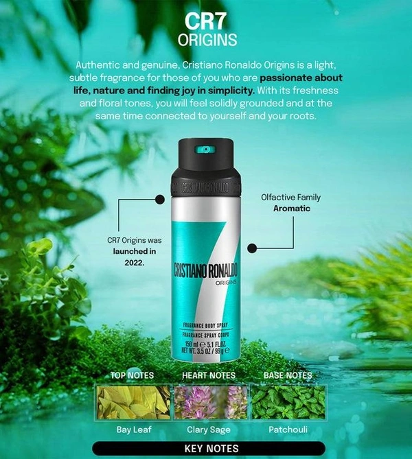 Cristiano Ronaldo Origins Fragrance Body Spray - For Men - 150ML