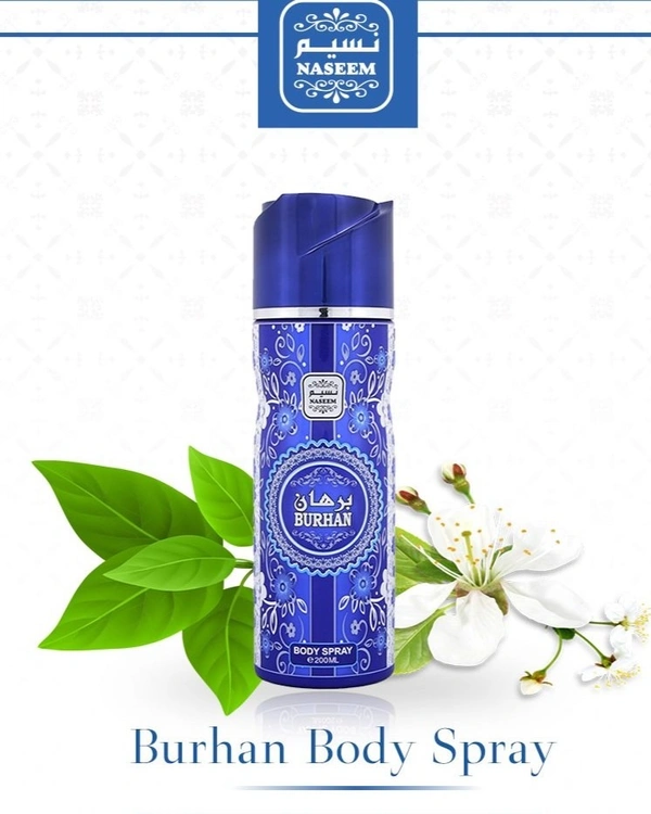 Naseem Burhan Perfumed Body Spray | No Gas | Alcohol free | For Men - 200ML