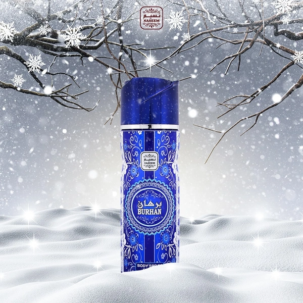 Naseem Burhan Perfumed Body Spray | No Gas | Alcohol free | For Men - 200ML