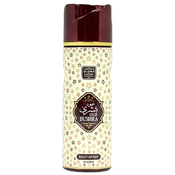 Naseem OUD Bushra Perfumed Body Spray | No Gas | Alcohol free | For Men - 200ML