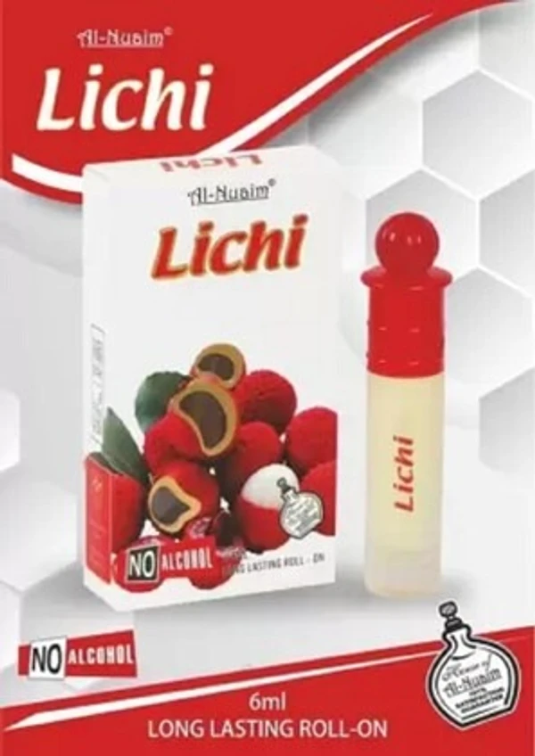 Al Nuaim Lichi Perfume Roll-On Attar Free from ALCOHOL - Unisex - 6ML